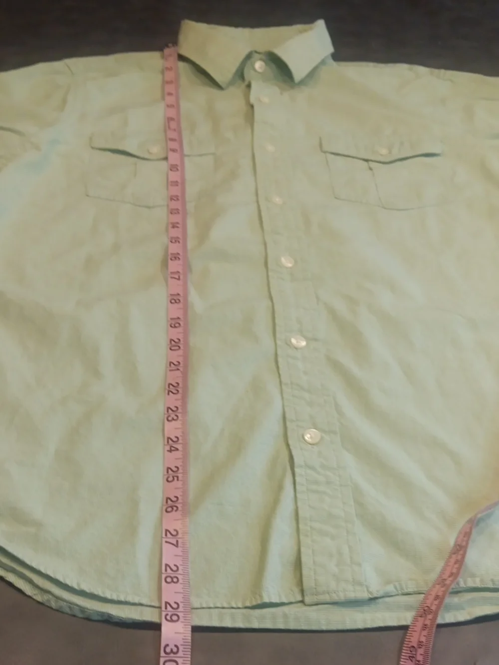 Banana Republic Soft Wash Utility Button Down Shirt Sage Green Large